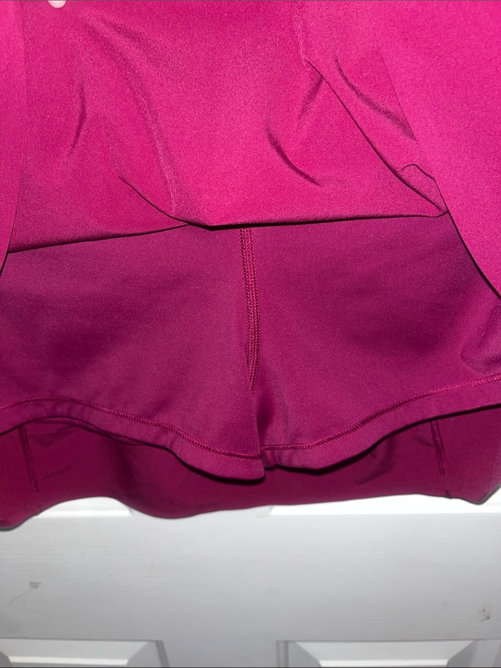 Athleta Magenta Skort XL Athletic Golf Tennis Skirt Zip Pocket - Picture 5 of 5